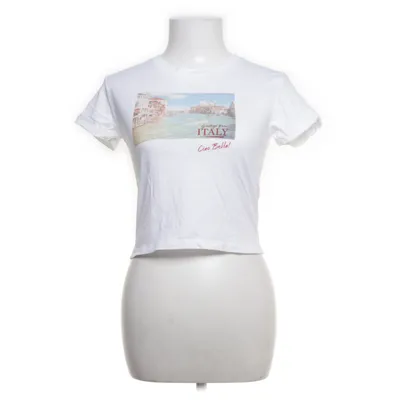 T-shirt (Hvid, Flerfarvet) fra Princess Polly Økologisk bomuld