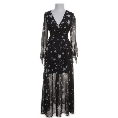 Maxi dress (Black, Multicolored) from Haoduoyi Polyester