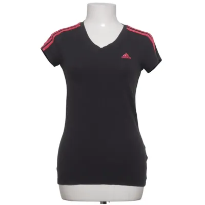 Sporttop (Zwart, Rood) van Adidas Katoen, Elastaan