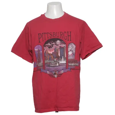T-shirt (Red, Multicolored) from Anvil Cotton