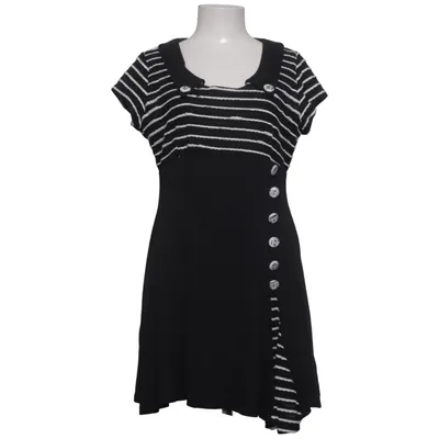 Kjole (Sort, Hvid) fra Voodoo Vixen Bomuld, Elastan, Polyester, Viscose