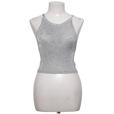 Top (Sølv) fra Bershka Metallfiber, Polyamid, Viscose