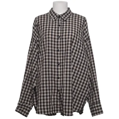 Shirt (Black, Beige) from Lindex Cotton, Polyester