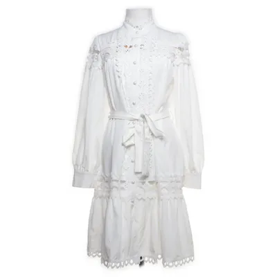 Shirt dress (White) from Elsa.M by May Polyester