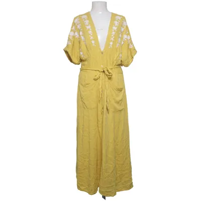 Maxi dress (Yellow, White) from Free People Viscose