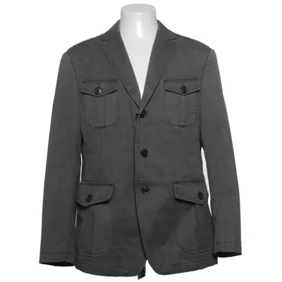 Jacket (Gray) from Stones Cotton, Polyester, Viscose