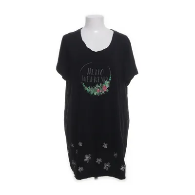 T-shirt (Black, Multicolored) from Janina Curved Cotton