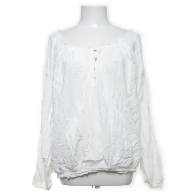 Blus (Vit) från Rabens Saloner Bomull