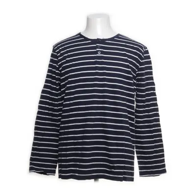 Henley shirt (Blue, White) from Enrico Mori Organic cotton