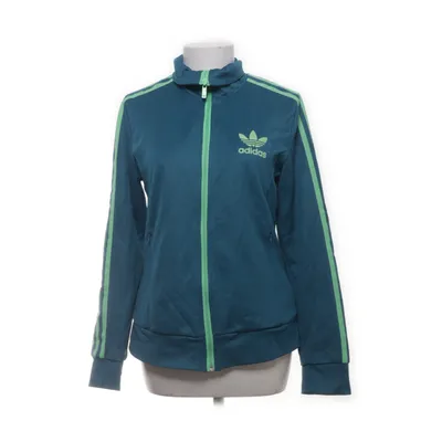 Träningsjacka (Blå, Grön) från Adidas Bomull, Polyester