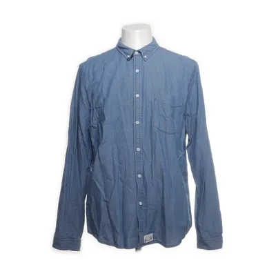 Buttondown-skjorta (Blå, Vit) från Shore Leave Bomull