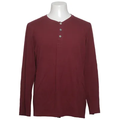T-shirt manches longues (Rouge) de Livergy Coton