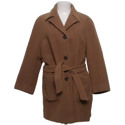 Manteau (Marron) de Caractère Acétate, Viscose