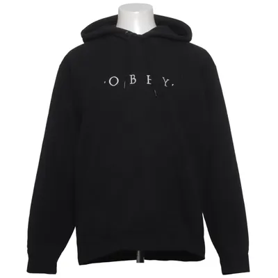 Sweat à capuche (Noir) de Obey Coton, Polyester