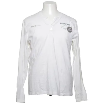 T-shirt manches longues (Blanc) de Identic Man Coton