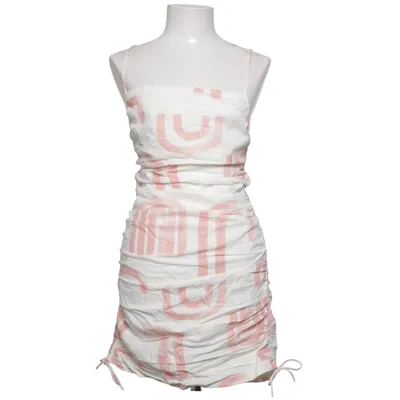 Robe dos-nu (Blanc, Rose) de Sabo Coton, Lin
