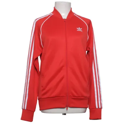 Träningsjacka (Röd, Vit) från Adidas Bomull, Återvunnen polyester