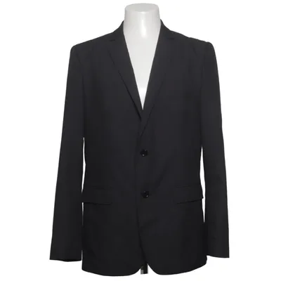 Blazer (Black) from Zara Man Basic Polyester, Viscose