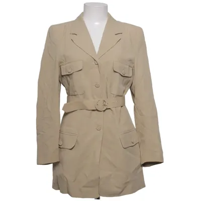 Frakke (Beige) fra Mari Philippe Acetat, Linned, Polyester