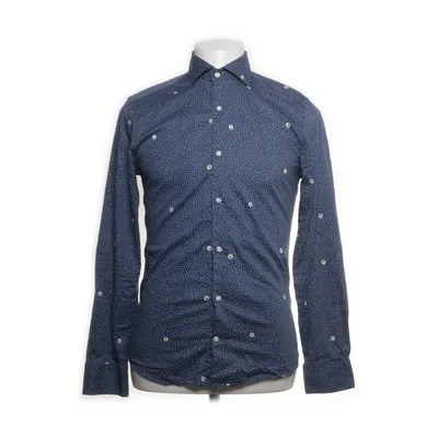 Shirt (Blauw) van Riley Katoen, Elastaan