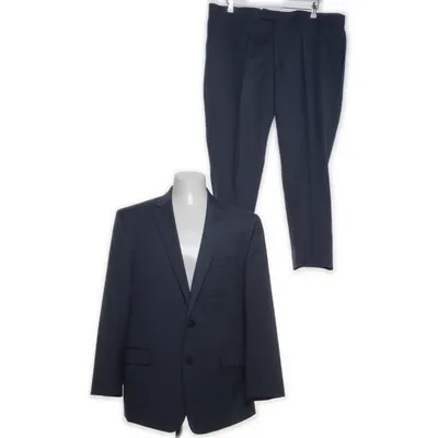 Kostym (Blå) från Kenneth Cole Polyester, Ull