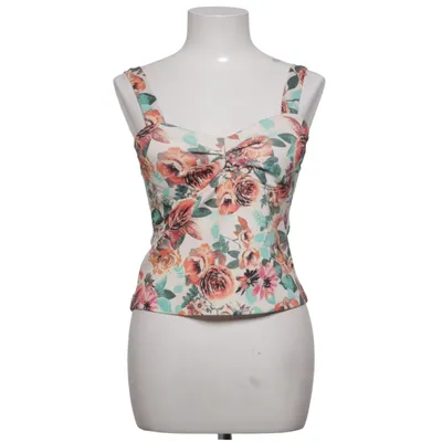 Tanktop (Beige, Flerfarvet) fra Crep Elastan, Viscose