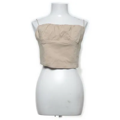 Crop top (Beige) kohteesta Zara Elastaani, Lyocell, Polyamidi