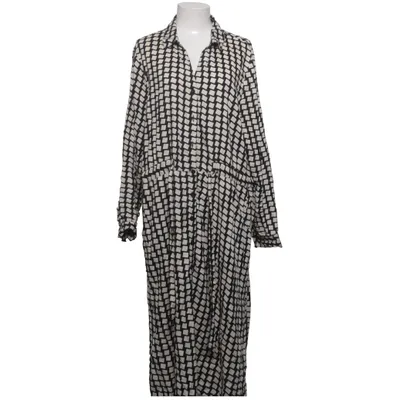 Skjortekjole (Sort, Beige) fra Happy Holly Viscose