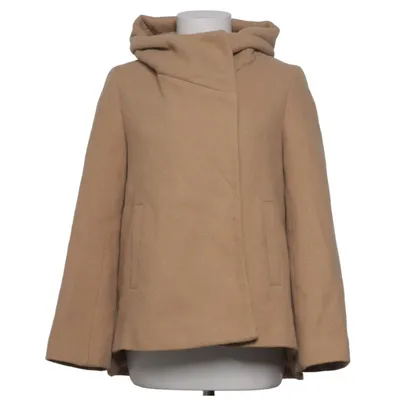 Mantel (Braun) von Zara Basic Outerwear Acryl, Polyester, Wolle