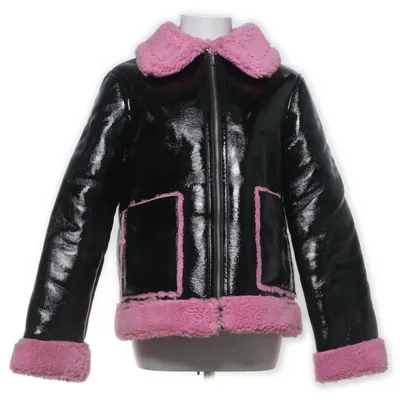 Shearlingjacka (Svart, Rosa) från Missguided Polyester, Polyuretan, Viskos