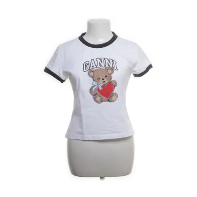 T-shirt (Wit, Meerkleurig) van Ganni Organisch katoen