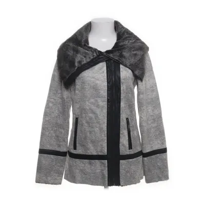 Shearlingjacka (Grå, Svart) från Yest Polyester, Polyuretan, Viskos