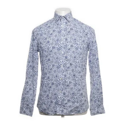 Shirt (Wit, Blauw) van Bläck Katoen, Elastaan