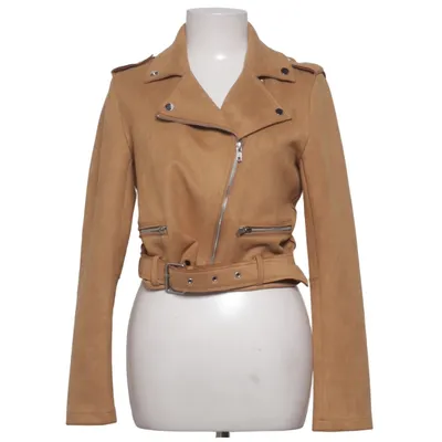 Bikerjakke (Brun) fra Dotti Elastan, Polyester