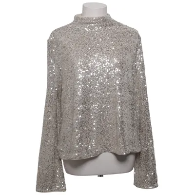 Topp (Beige, Silverfärgad) från H&M Elastan, Polyester