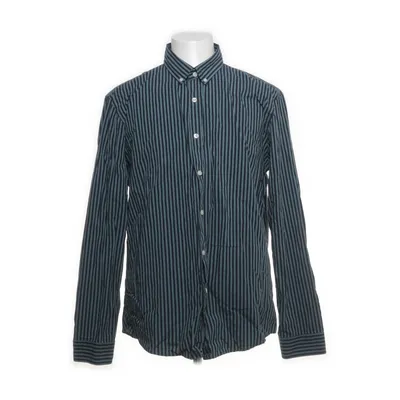 Buttondown-skjorta (Blå, Grön) från Lindbergh Bomull