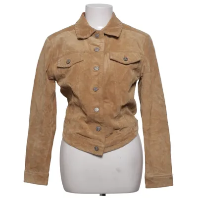 Leather jacket (Brown) from JouJou Leather, Polyester