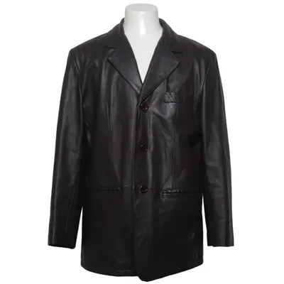Leather blazer (Brown) from Abrams Acetate, Leather, Polyamide