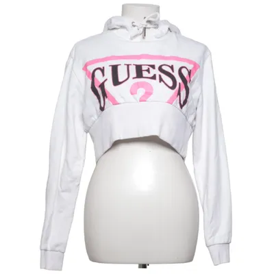 Huvtröja (Vit, Rosa, Svart) från Guess Bomull