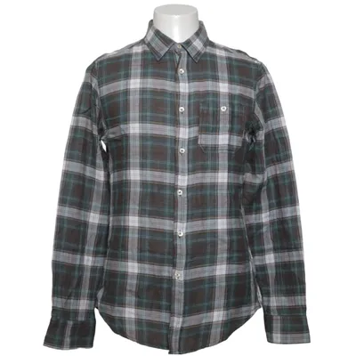 Chemise en flanelle (Vert, Blanc, Marron) de Playlife Coton