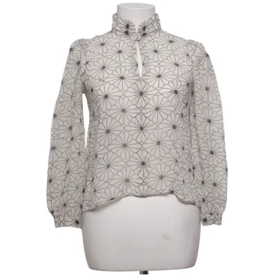 Bluse (Hvid, Sort) fra Kerber Silke