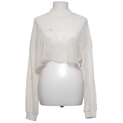 Top (Wit) van Bershka Katoen, Polyester