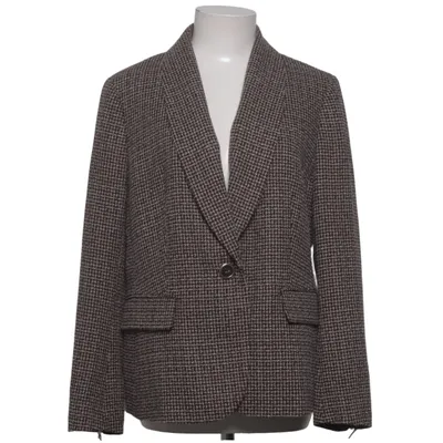 Blazer (Brown, White) from Kasper Polyester, Viscose