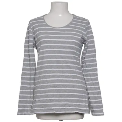Langarmshirt (Grau, Weiß) von Basic U Baumwolle, Elasthan