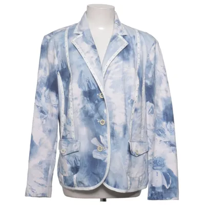 Blazer (Blauw, Wit) van Apanage Collection Katoen, Elastaan