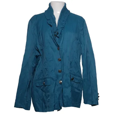 Jack (Blauw) van Gina Laura Collection Katoen, Metallvezel, Polyamide