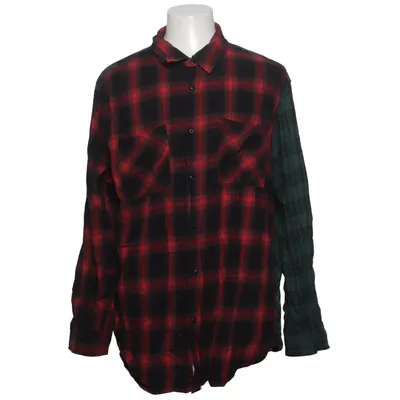 Flanellen overhemd (Rood, Groen, Zwart) van Urban Classics Katoen