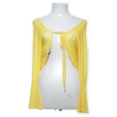 Cardigan cache-cœur (Jaune) de Musera Élasthane, Polyamide