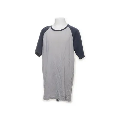 Baseballtröja (Grå, Blå) från Skate Nation Bomull