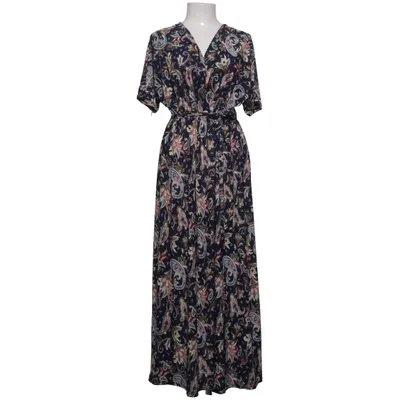 Robe longue (Bleu, Multicolore) de Amparo Élasthane, Polyester